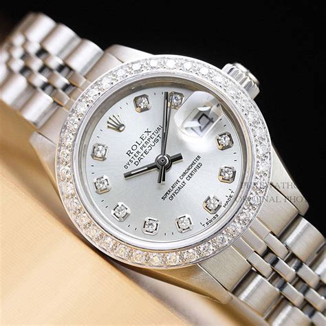 women's diamond watch rolex|rolex oyster perpetual datejust women's.